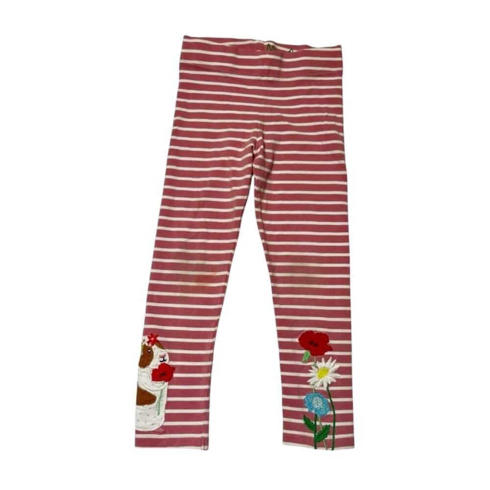 Mini Boden Guinea Pig Appliqué Leggings Size 5/6